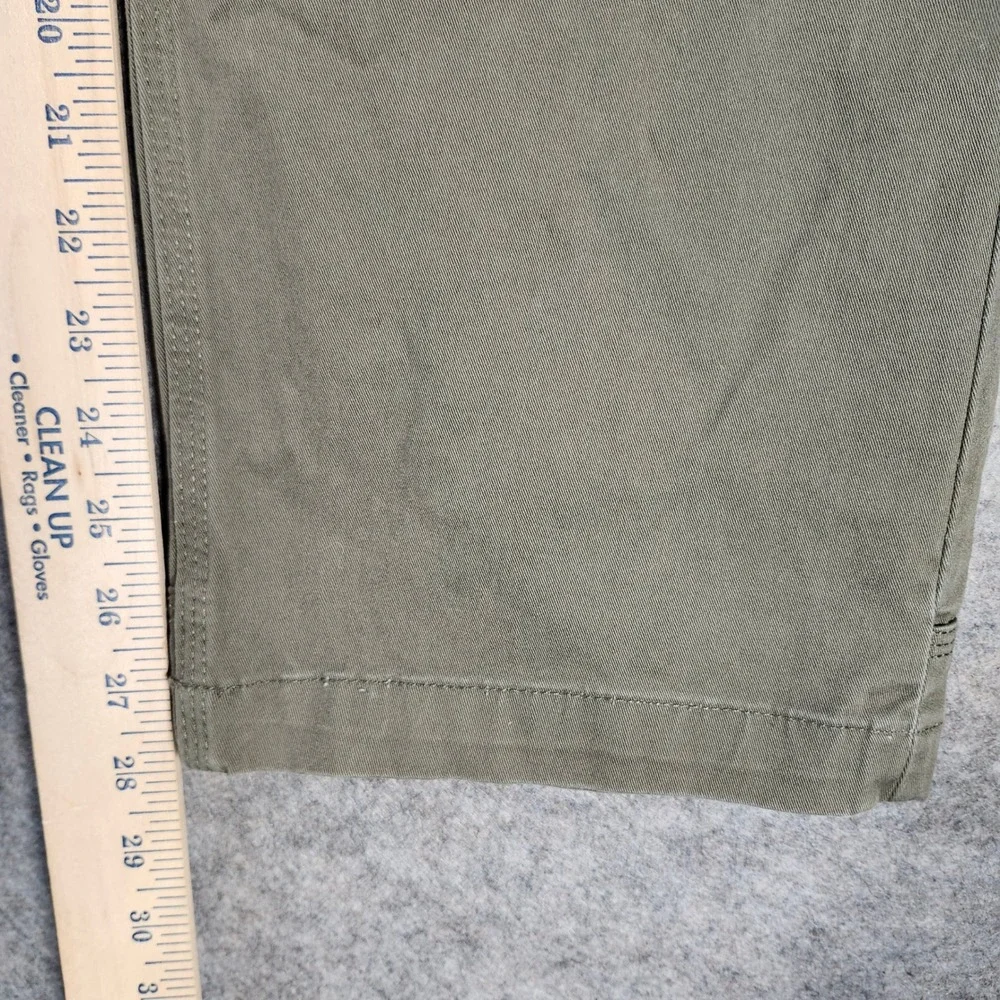 Duluth Trading Flex Fire Hose Cargo Pants Men 36x28 Green Relaxed Work Carpenter